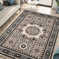 Keen Home Design 8x10 Rug - Machine Washable Area Rug with Non-Slip Backing, Ideal for Living Room, Dining Room, Bedroom - Vintage, Easy Clean, Durable, Low Pile Rug - (8' x 10')