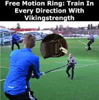 Vikingstrength - 360° Resistance Running Training Bungee Band (Waist) for Speed, Fitness Agility, Speed Strength – Gym Equipment for Football, Basketball, Solo or Partner + V-Strength Workout App