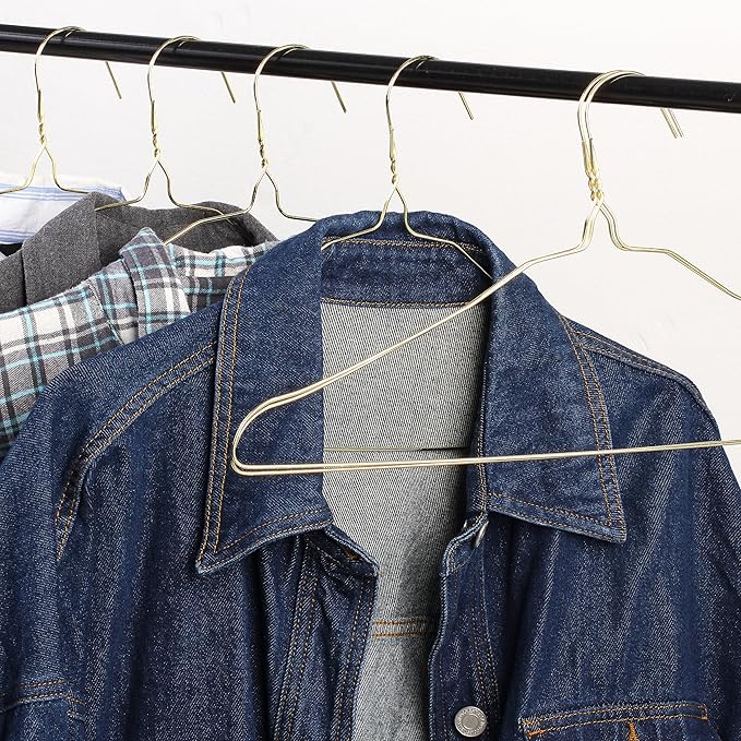 Mr. Pen Gold Metal Hangers - 10 Pack, Wire Coat Hangers for Clothes