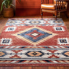 Well Woven Tulsa Lea Crimson Traditional Southwestern Tribal 7'10" x 9'10" Area Rug