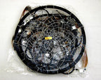 OMA Black Dream Catcher, 3D Design with Mosaic Glass and Feathers, Boho Home Decor Bedroom Decoration Gift Large Size - 30" Long x 9" Diameter
